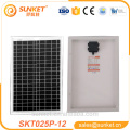 25w panel de energía solar mono 12v de células solares de alta eficiencia 4bb